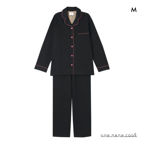 ウンナナクール 綿混 32 CM天竺パジャマ MADE WITH LIBERTY FABRIC ルームウェア 上下セット 長袖 レディース une nana cool