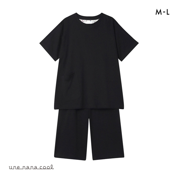 ウンナナクール 綿100％ なめらかシルケットスムース半袖パジャマ MADE WITH LIBERTY FABRIC ルームウェア une nana cool