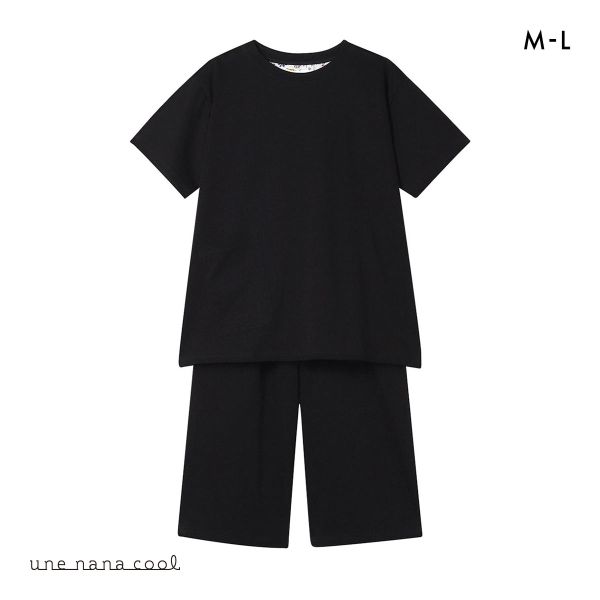ウンナナクール 綿100％ シルケット天竺半袖パジャマ MADE WITH LIBERTY FABRIC ルームウェア パジャマ 上下セット une nana cool