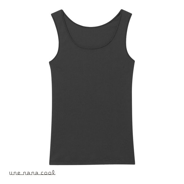 ウンナナクール une nana cool 綿混 夏向けニット ノースリーブ タンクトップ インナー