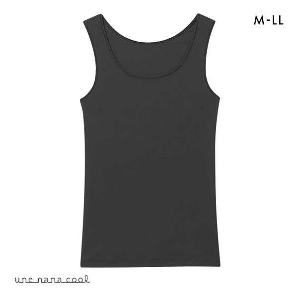 ウンナナクール une nana cool 綿混 夏向けニット ノースリーブ タンクトップ インナー