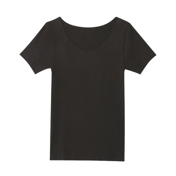 ウンナナクール une nana cool 半袖シャツ フリーカッティングでひびきにくい 吸湿発熱でぽかぽか 3分袖 トップス インナー