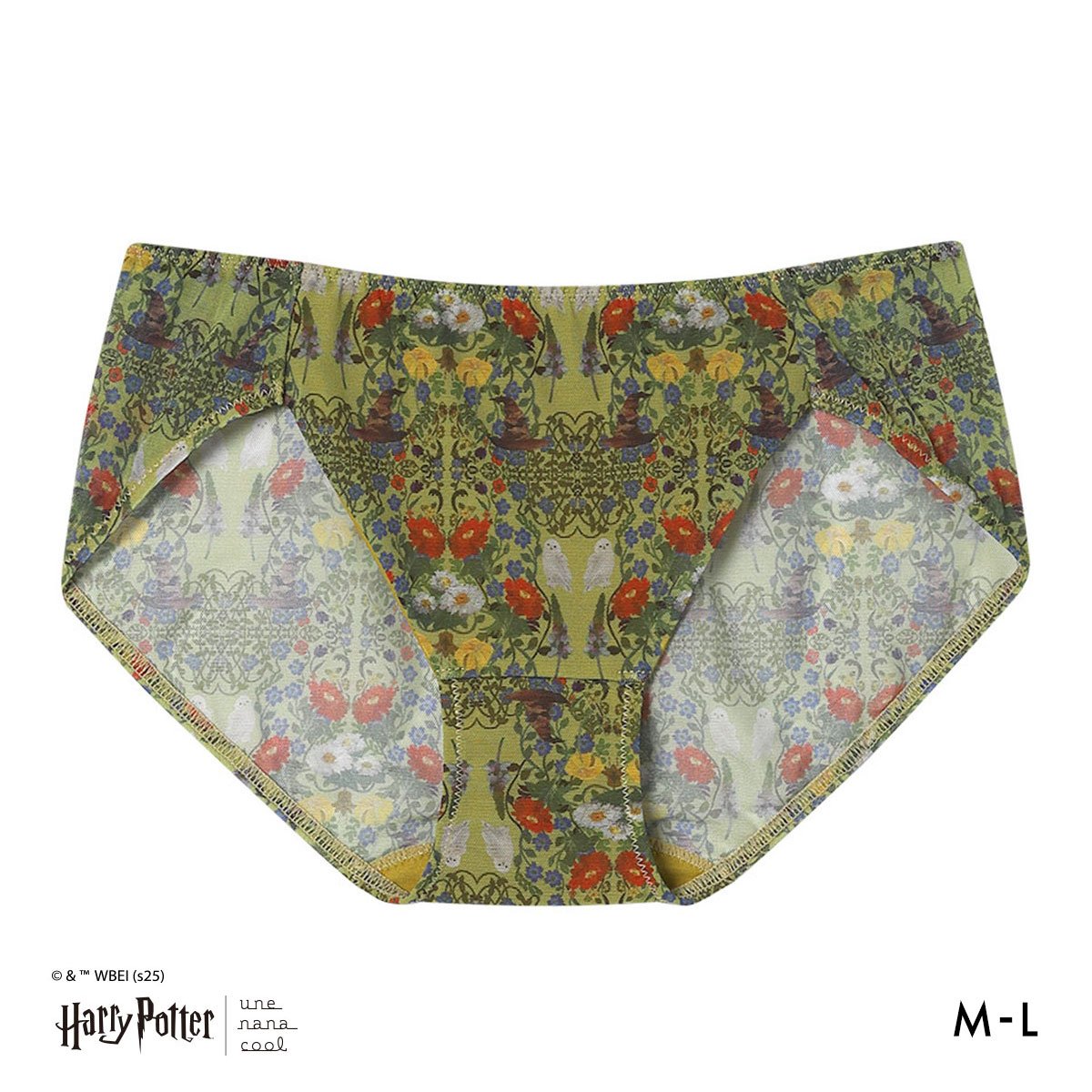 ウンナナクール Harry Potter × une nana cool 364 レース 総レースショーツ スタンダード ハリー・ポッター ショーツ(YE-イエロー-M)