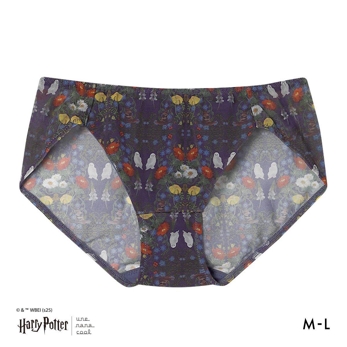 ウンナナクール Harry Potter × une nana cool 364 レース 総レースショーツ スタンダード ハリー・ポッター ショーツ(BU-ブルー-M)