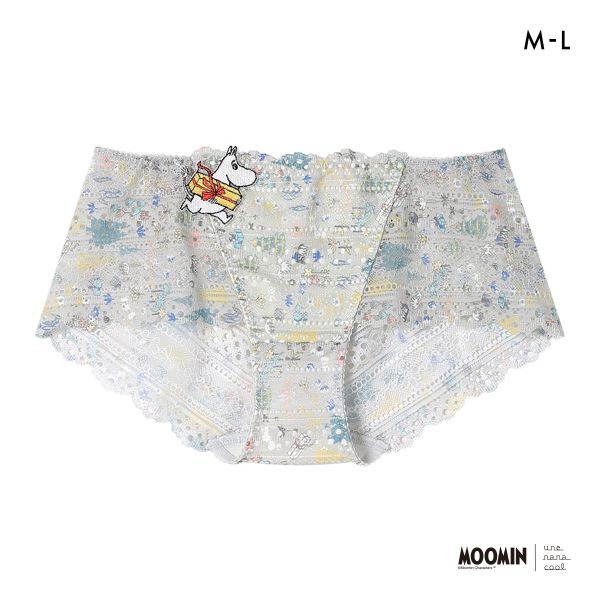 ウンナナクール MOOMIN × une nana cool 364 レース 総レースショーツ スタンダード ムーミン ショーツ