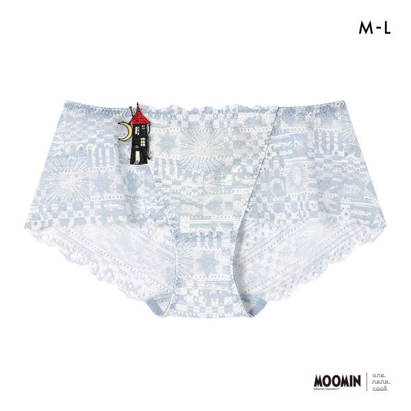 ウンナナクール MOOMIN × une nana cool 364 レース 総レースショーツ スタンダード ムーミン ショーツ