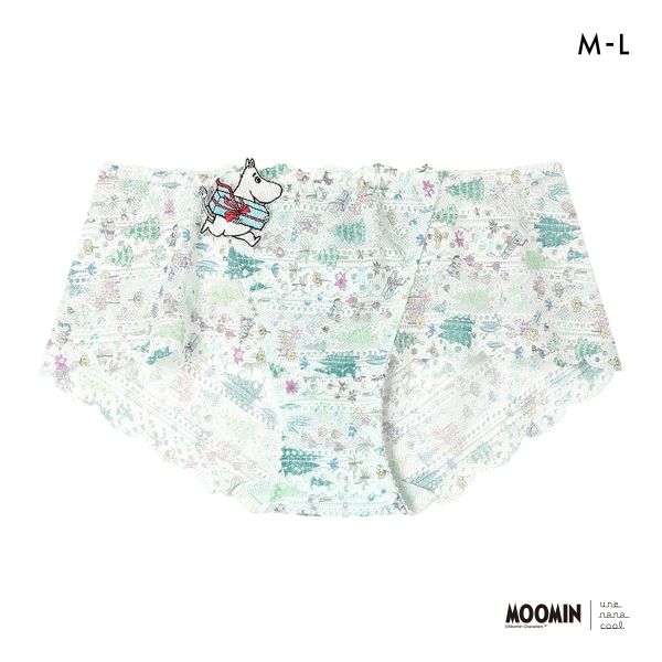 ウンナナクール MOOMIN × une nana cool 364 レース 総レースショーツ スタンダード ムーミン ショーツ
