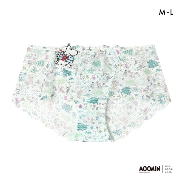 ウンナナクール MOOMIN × une nana cool 364 レース 総レースショーツ スタンダード ムーミン ショーツ