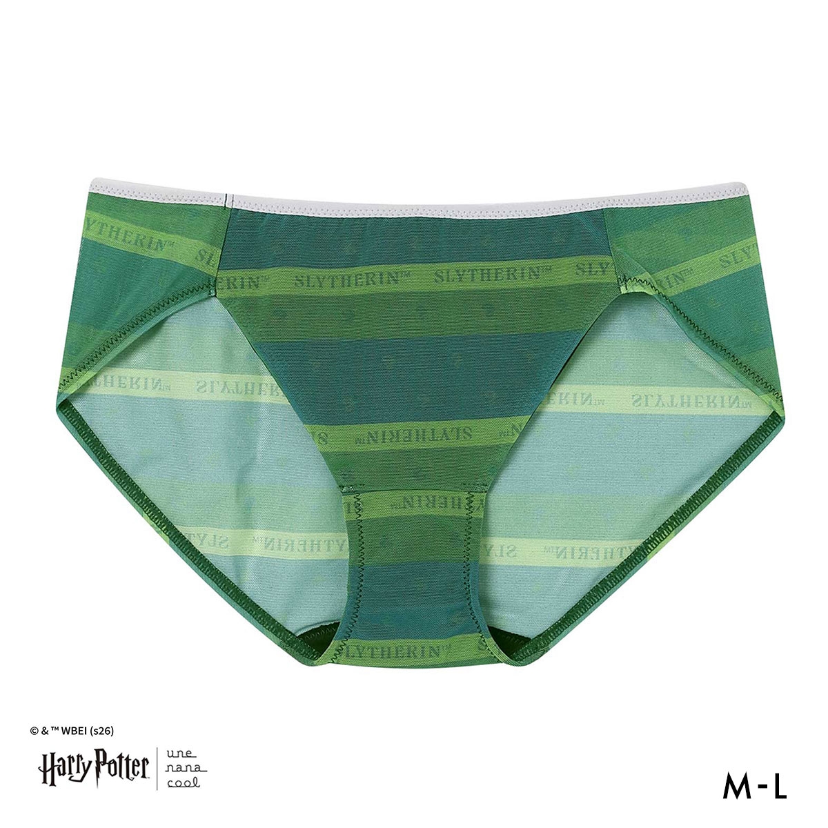 ハリー・ポッター × ウンナナクール Harry Potter リニューアル 364 レース 総レースショーツ スタンダード ショーツ une nana cool(GR-グリーン-M)