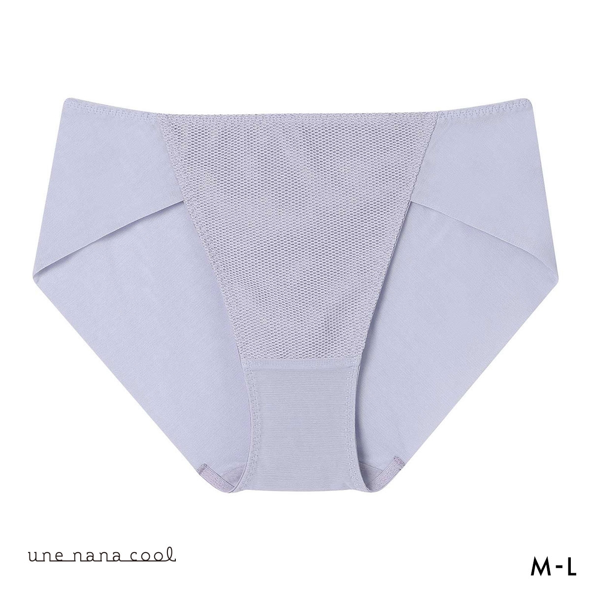 ウンナナクール リニューアル メッシュ ショーツ シンプル une nana cool 綿混(PUG-パープルグレー-M)