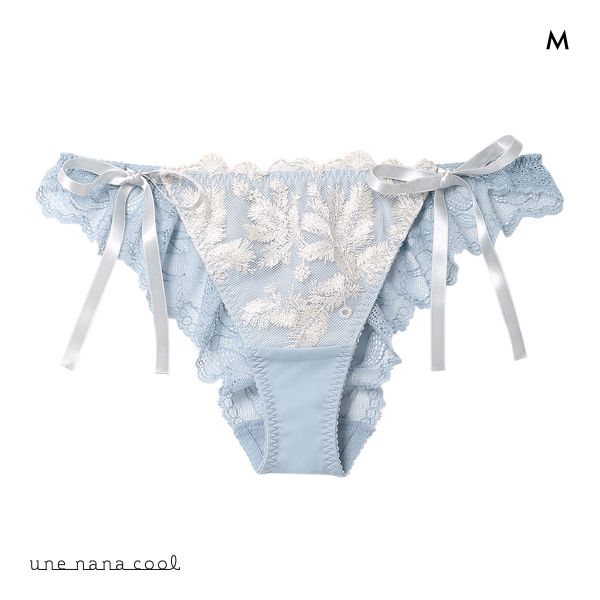 ウンナナクール 箔プリントレースがキラキラ リボンソング Tバックショーツ ソング バックレース une nana cool