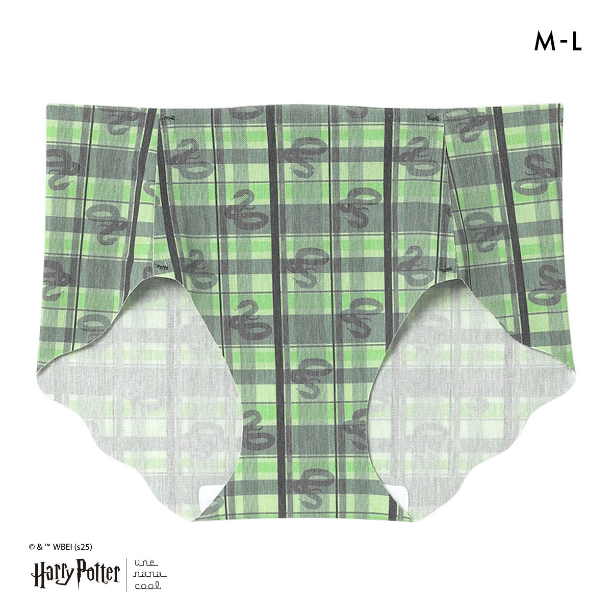 ハリー・ポッター × ウンナナクール Harry Potter 綿混 フラット仕上げ ショーツ une nana cool(GR-グリーン-M)