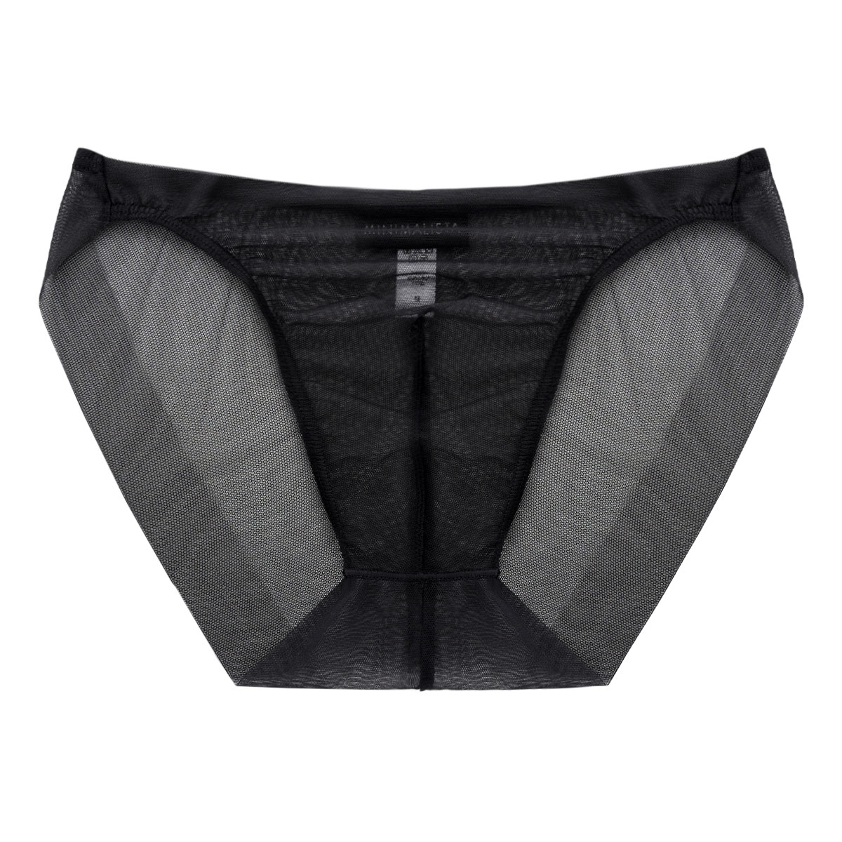 MINIMALISTA HOMME ムレないビキニ ブリーフ 前閉じ メンズ M L LL 涼しい 超極薄 メッシュ ミニマリスタ オム フロリナヴォーテ(BK-ブラック-M)