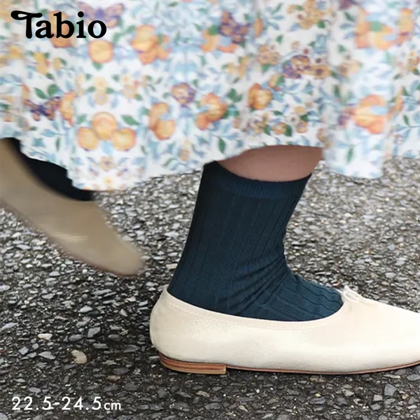 タビオ Tabio 薄手6×2リブショートソックス 靴下 定番 レディース 日本製