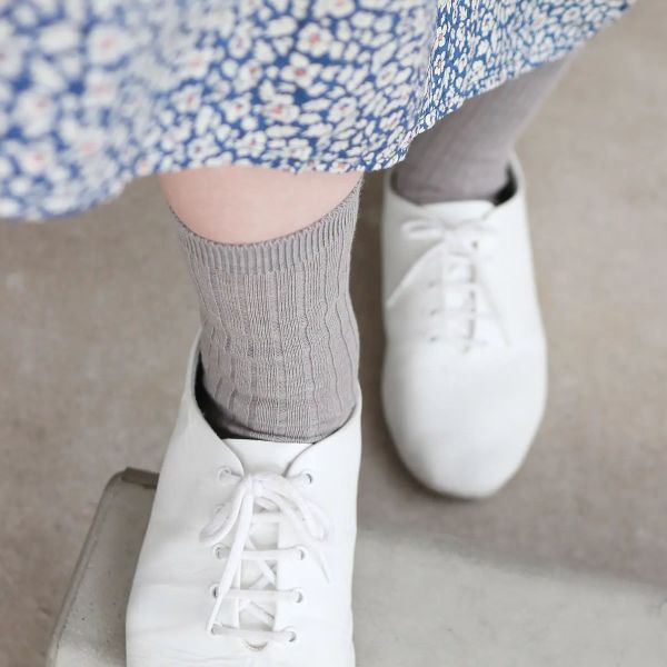 タビオ Tabio 薄手6&#215;2リブショートソックス 靴下 定番 レディース 日本製