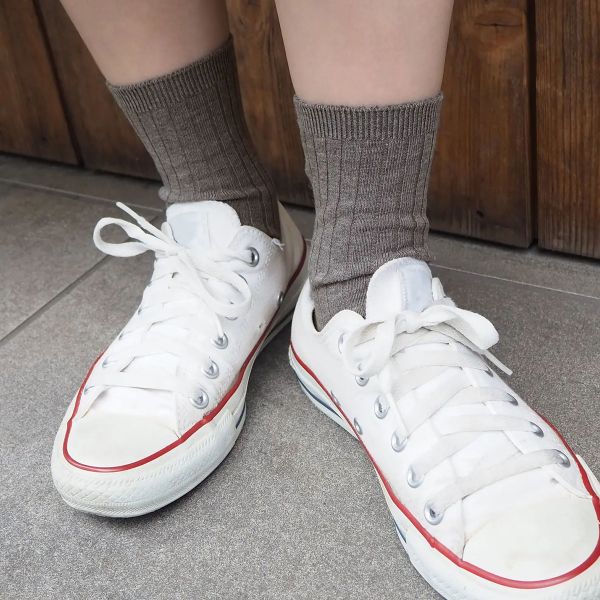 タビオ Tabio 薄手6&#215;2リブショートソックス 靴下 定番 レディース 日本製