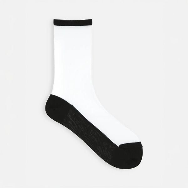 タビオ 素足風に履けて脱げない靴下 チュールソックス シアー 足底綿混 レディース 日本製 Tabio