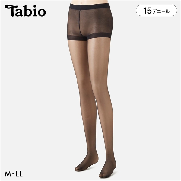 タビオ 【伝線しにくい】 ひとつ上の透明感ストッキング M-L L-LL 日本製 Tabio