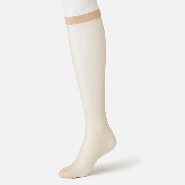 タビオ Tabio 美しい素肌感ハイソックス丈ストッキング ショートストッキング ゴム口ソフト レディース 日本製 22.0-25.0cm