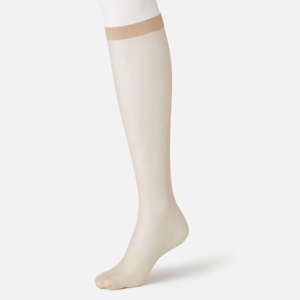 タビオ Tabio 美しい素肌感ハイソックス丈ストッキング ショートストッキング ゴム口ソフト レディース 日本製 22.0-25.0cm