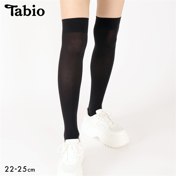 タビオ 【うっすら透け感】70デニールオーバーニーソックス 靴下 ひざ上丈 レディース 22.0-25.0cm 日本製 Tabio