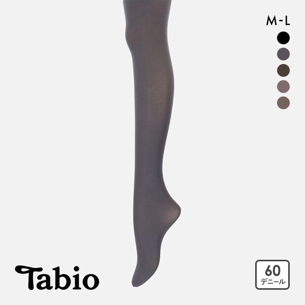 タビオ 60デニール プレミアムタイツ M-L リッチな履き心地 なめらか レディース 日本製 Tabio