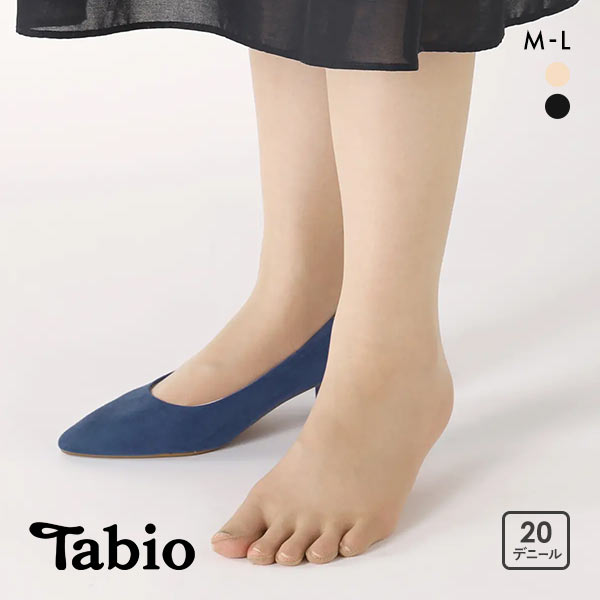 タビオ Tabio 5本指ストッキング パンスト 指先メッシュ 伝線しにくい レディース 日本製 M-L