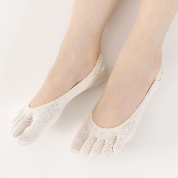 タビオ Tabio LEG LABO シルクの5本指カバーソックス シルク混 靴下 レディース 日本製 22.5-24.5cm