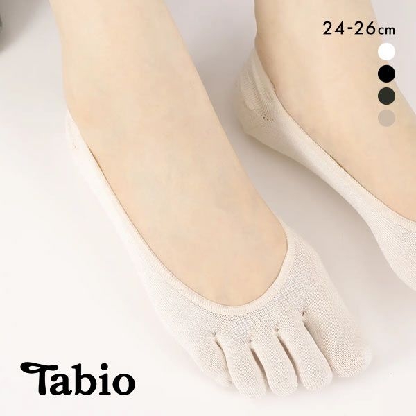 タビオ Tabio LEG LABO シルクの5本指カバーソックス シルク混 靴下 レディース 日本製 24-26cm 大きいサイズ