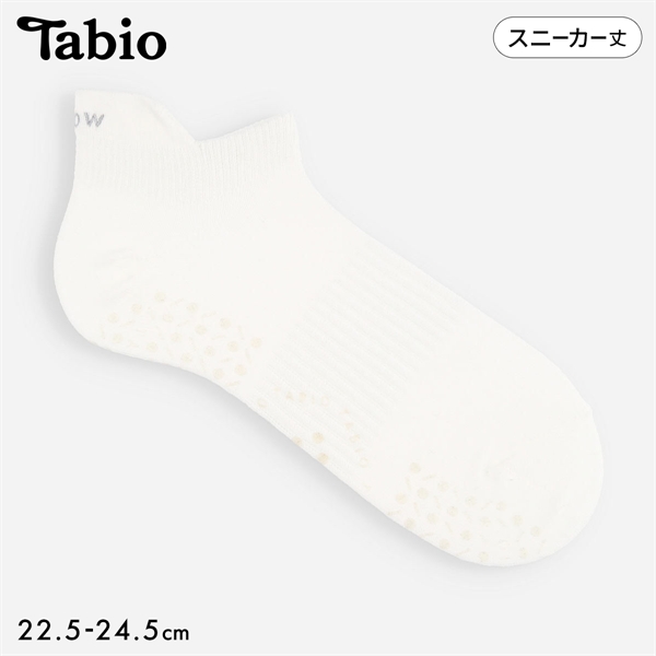 タビオ 【快脚Labo】 フィットネス 刺繍アーチゴムスニーカー丈ソックス スポーツ 靴下 レディース 日本製 Tabio