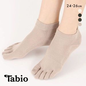 タビオ Tabio LEG LABO シルクの5本指ソックス 靴下 アンクル丈 シルク混 吸放湿 大きいサイズ 24-26cm 日本製