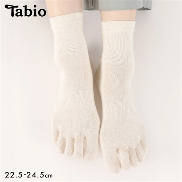 タビオ Tabio LEG LABO シルクの5本指ソックス 靴下 シルク混 吸放湿 レディース 22.5-24.5cm 日本製