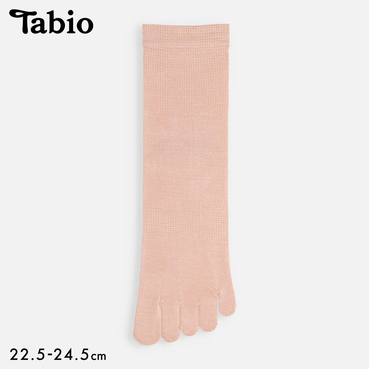 タビオ Tabio LEG LABO シルクの5本指ソックス 靴下 シルク混 吸放湿 レディース 22.5-24.5cm 日本製(PI-ピンク-22.5-24.5cm)