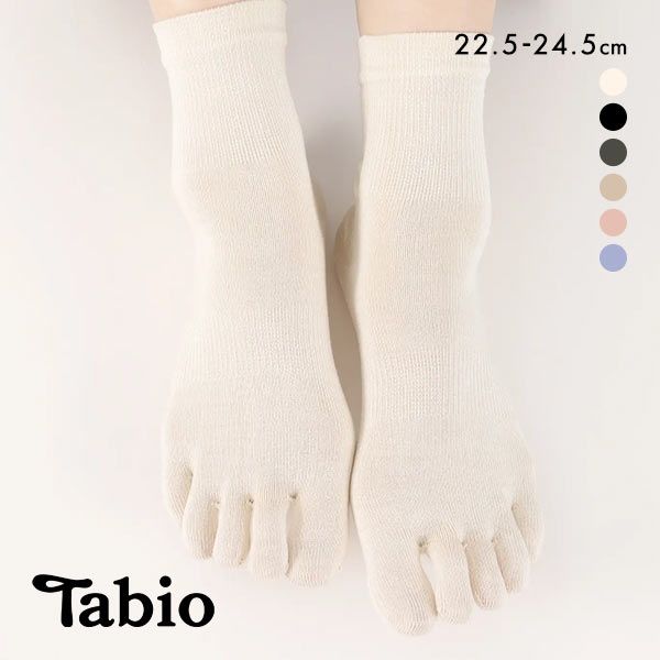 タビオ Tabio LEG LABO シルクの5本指ソックス 靴下 シルク混 吸放湿 レディース 22.5-24.5cm 日本製