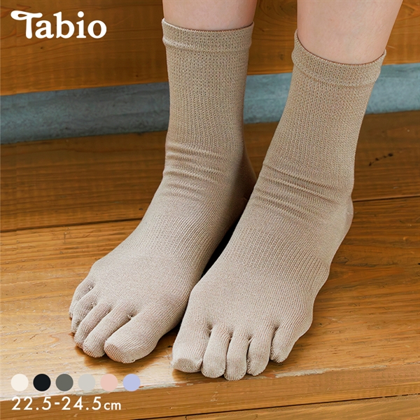 タビオ Tabio LEG LABO シルクの5本指ソックス 靴下 シルク混 吸放湿 レディース 22.5-24.5cm 日本製