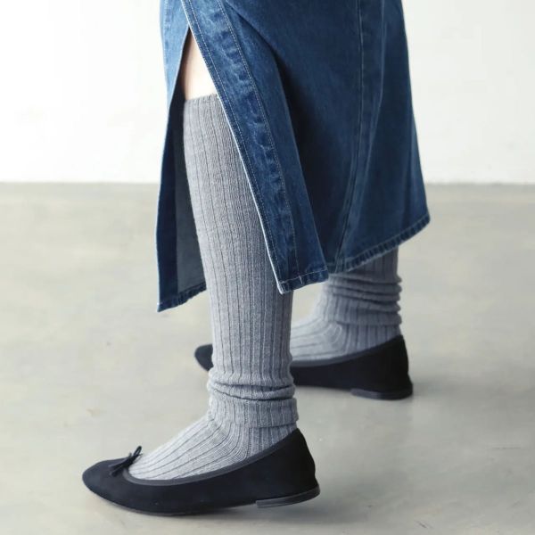 タビオ Tabio LEG LABO リブロングソックス 靴下 ぬくぬく温活 レディース 日本製