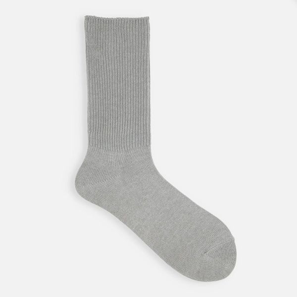 タビオ Tabio ローゲージ1×1リブクルーソックス 靴下 大人が履けるルーズソックス レディース 日本製