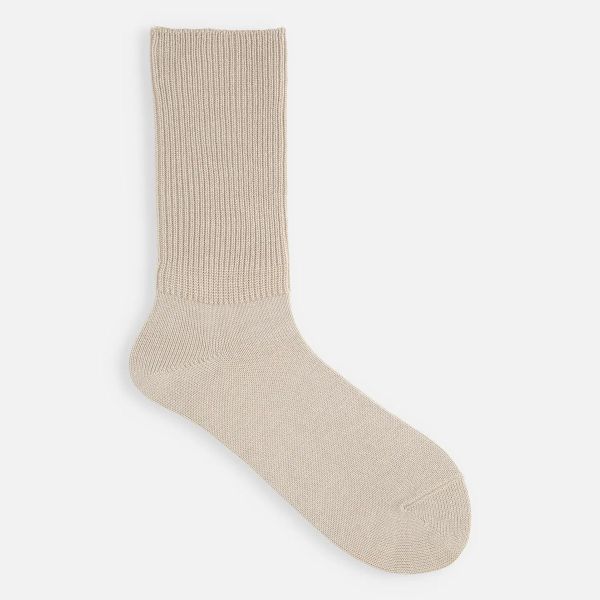 タビオ Tabio ローゲージ1×1リブクルーソックス 靴下 大人が履けるルーズソックス レディース 日本製