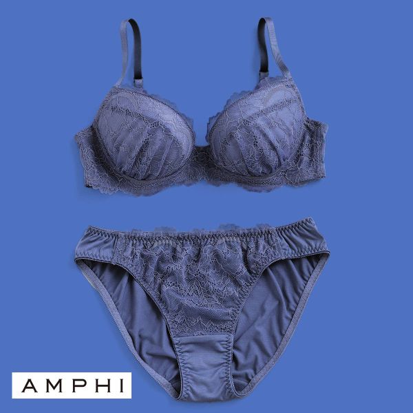 アンフィ AMPHI 推し活にもオススメ♪多彩なカラーバリエーション！ ブラ＆ショーツセット ABCDE