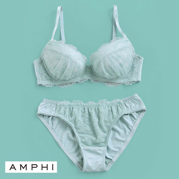 アンフィ AMPHI 推し活にもオススメ♪多彩なカラーバリエーション！ ブラ＆ショーツセット ABCDE