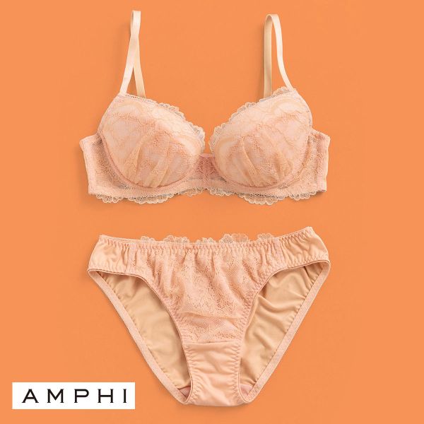 アンフィ AMPHI 推し活にもオススメ♪多彩なカラーバリエーション！ ブラ＆ショーツセット ABCDE