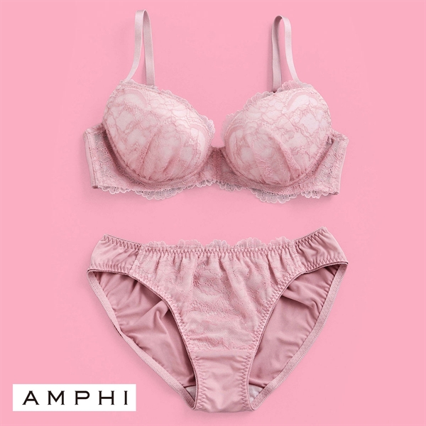 アンフィ AMPHI 推し活にもオススメ♪多彩なカラーバリエーション！ ブラ＆ショーツセット ABCDE