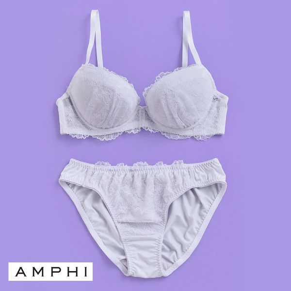 アンフィ AMPHI 推し活にもオススメ♪多彩なカラーバリエーション！ ブラ＆ショーツセット ABCDE