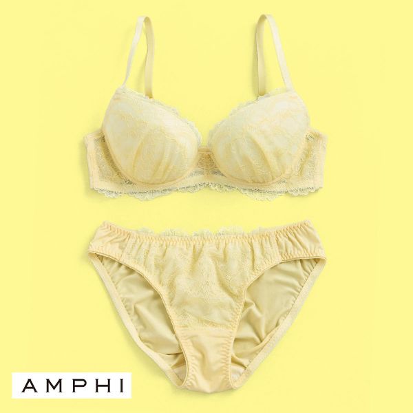 アンフィ AMPHI 推し活にもオススメ♪多彩なカラーバリエーション！ ブラ＆ショーツセット ABCDE