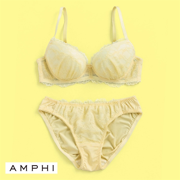 アンフィ AMPHI 推し活にもオススメ♪多彩なカラーバリエーション！ ブラ＆ショーツセット ABCDE