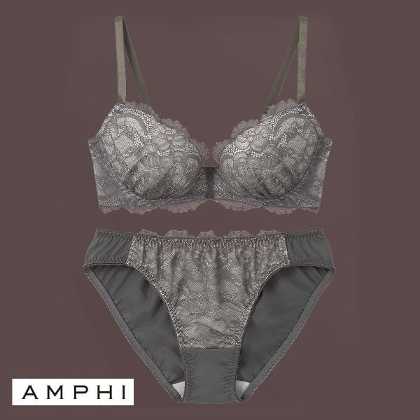 アンフィ AMPHI 推し活にもオススメ♪多彩なカラーバリエーション！ ブラ＆ショーツセット ABCDE
