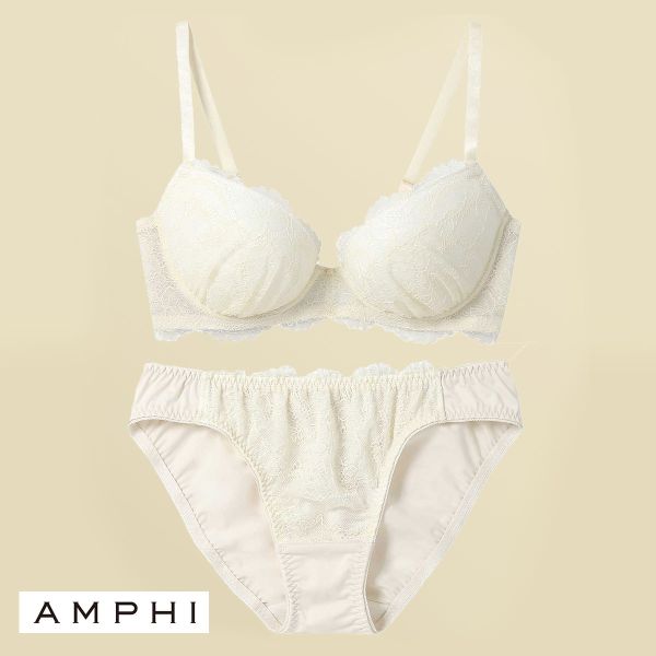 アンフィ AMPHI 推し活にもオススメ♪多彩なカラーバリエーション！ ブラ＆ショーツセット ABCDE