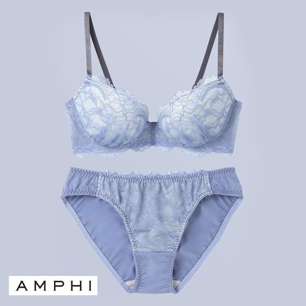 アンフィ AMPHI 推し活にもオススメ♪多彩なカラーバリエーション！ ブラ＆ショーツセット ABCDE
