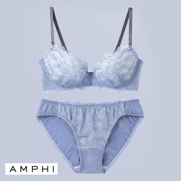 アンフィ AMPHI 推し活にもオススメ♪多彩なカラーバリエーション！ ブラ＆ショーツセット ABCDE