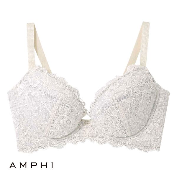 アンフィ AMPHI グラマラス＆リッチな谷間をメイクする グラマリッチブラ ダブル盛タイプ 3/4カップブラ 単品